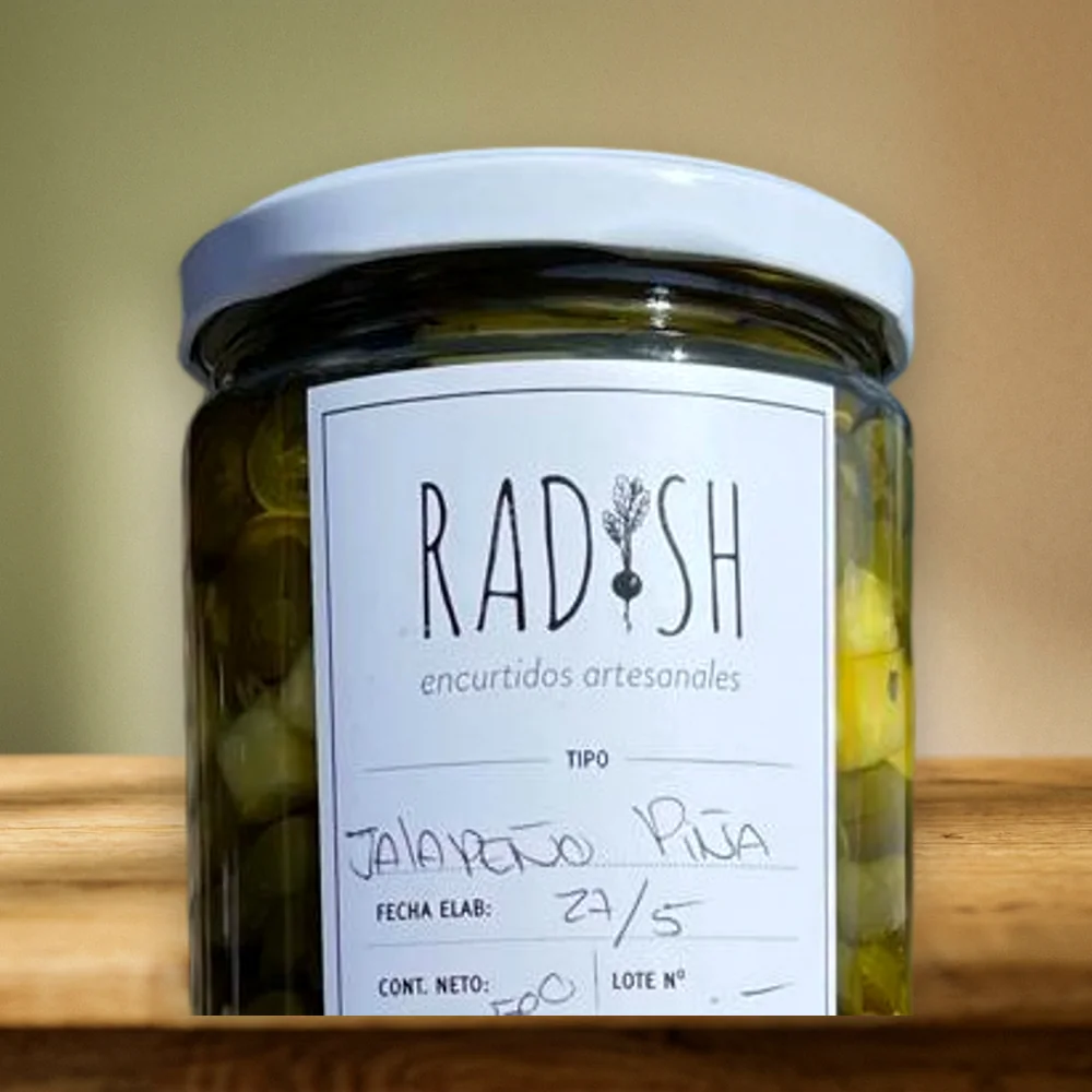 Frasco de Jalapeños con Piña RADISH